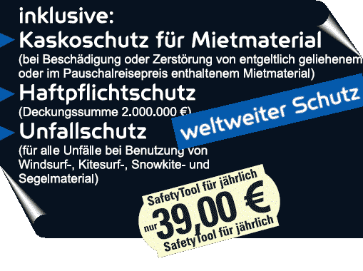 VDWS Safetytool - Kaskoversicherung für Wassersportler