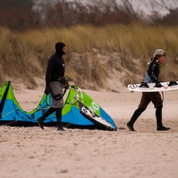 Wintersport auf der Ostsee