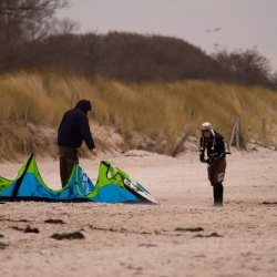 Wintersport auf der Ostsee