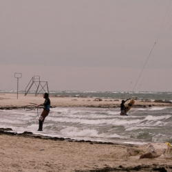 Wintersport auf der Ostsee