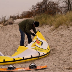 Wintersport auf der Ostsee