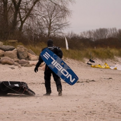 Wintersport auf der Ostsee