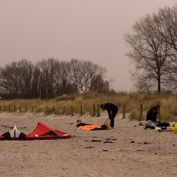 Wintersport auf der Ostsee