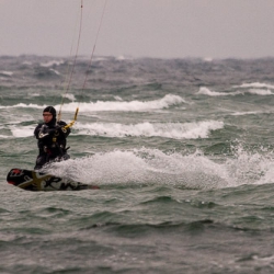 Wintersport auf der Ostsee