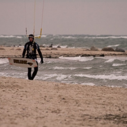 Wintersport auf der Ostsee