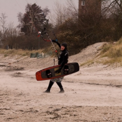 Wintersport auf der Ostsee