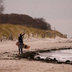 Wintersport auf der Ostsee