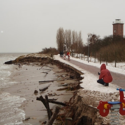 Daisy wütet an der Ostsee