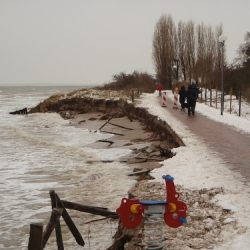 Daisy wütet an der Ostsee