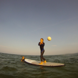 2012-08-29 - Handballtraining auf dem Wasser