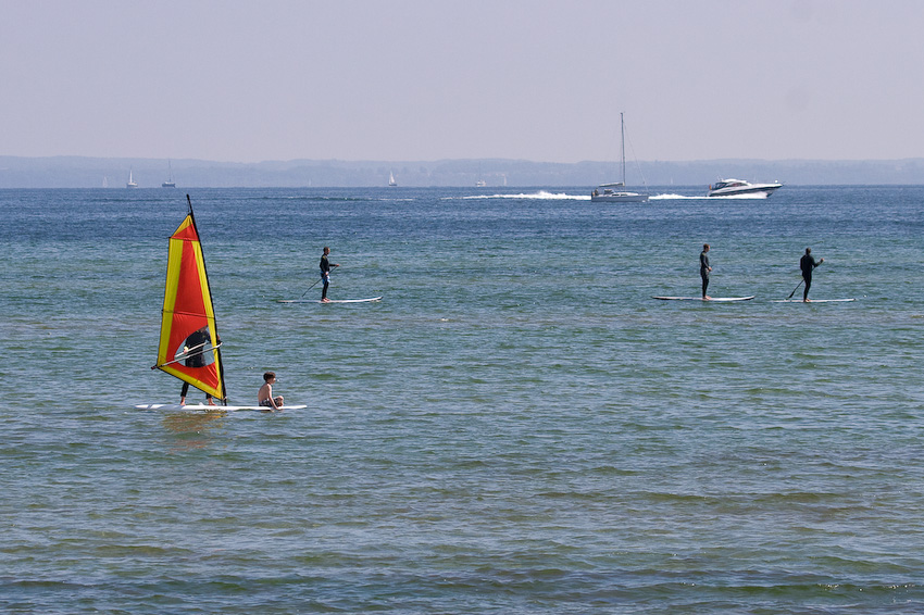 Sommer in Rettin an der Ostsee - Windsurfen und SUP