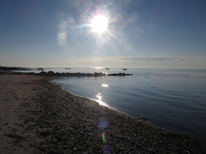 Sonne über der Ostsee in Rettin