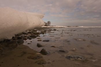 Eiszeit in Rettin an der Ostsee