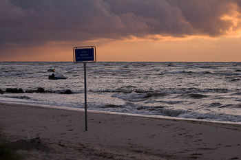 Hochwasser in Rettin bei Ost-Wind