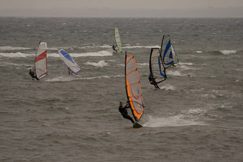 Surfen und Kiten vor Pelzerhaken-Rettin